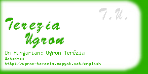 terezia ugron business card