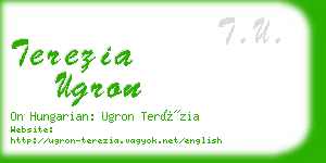 terezia ugron business card